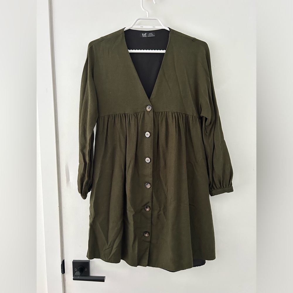 Zara button down dress